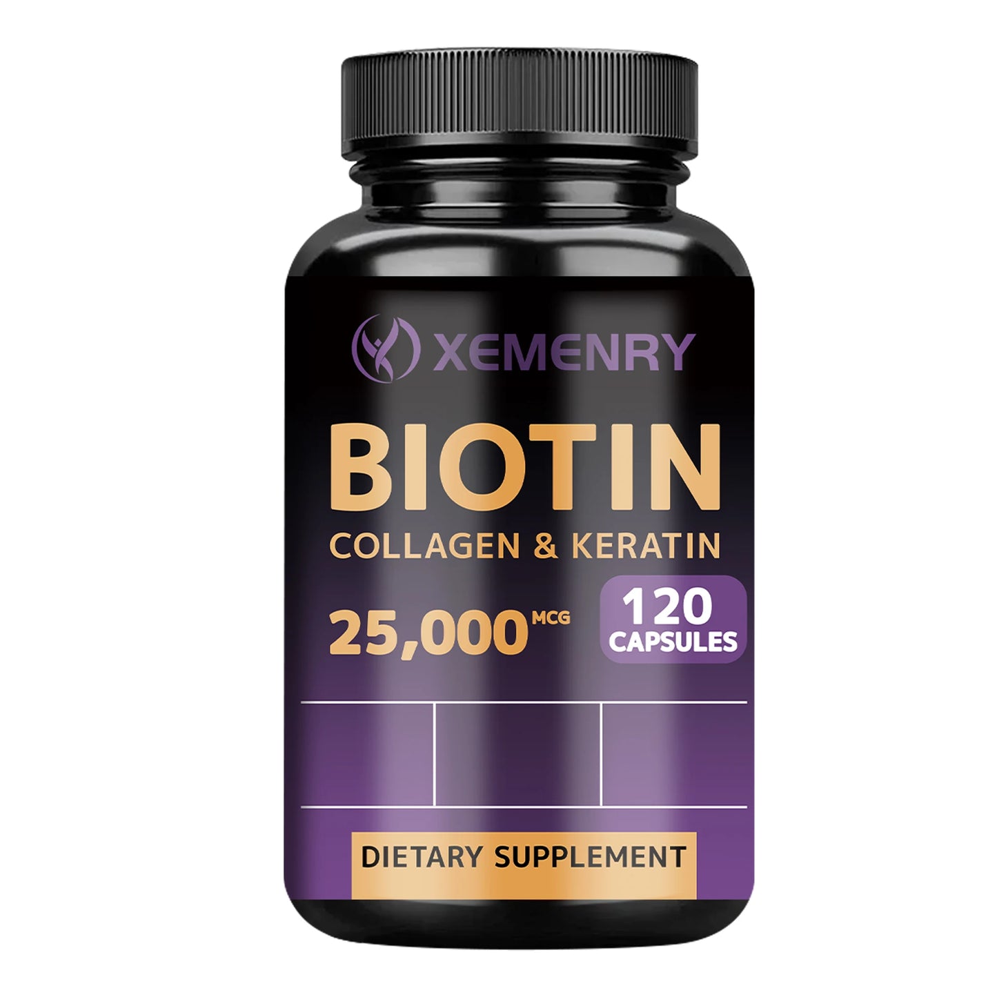 Biotin - Nail, Hair and Skin Health Support, Skin Texture Improvement, Anti-aging - 120 Capsules