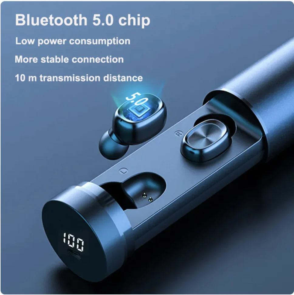 Mini Portable Pull-Out Bluetooth Earbuds