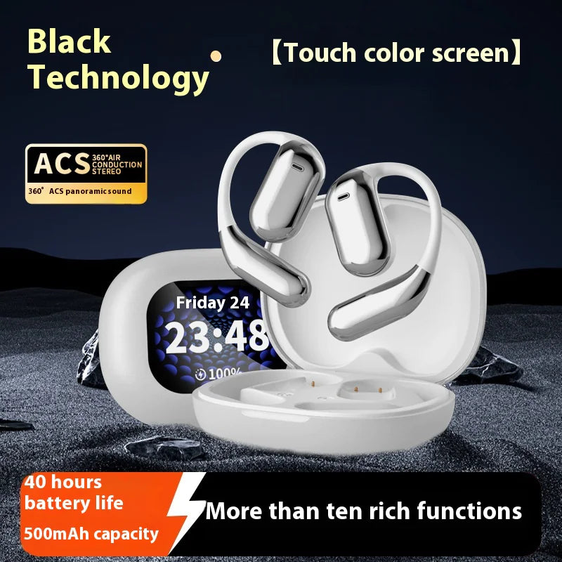 LED Display Ear-mounted OWS Bluetooth Headset