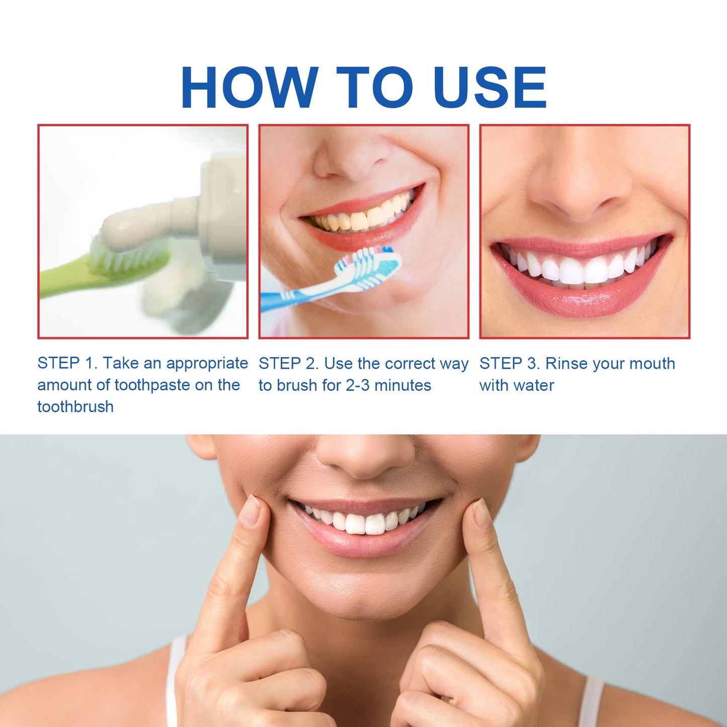 SP-6 Probiotic Brightening Toothpaste Oral Oral Hygiene Cleaning Odor Removal Fresh Breath Staining Removal Whitening Teeth Care