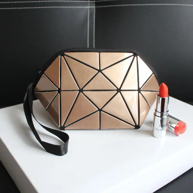 Women's Clutches New Luminous Wallets Clutch Bags Fashion Female Geometric Purses Casual Rhombic Pattern Shell Makeup Handbags