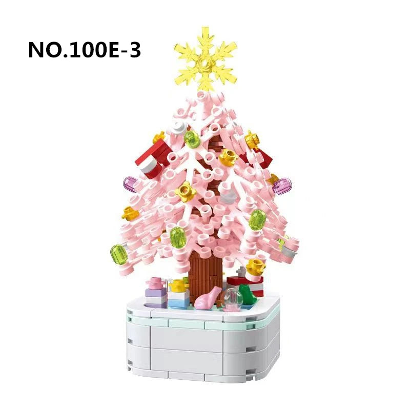 Creative Christmas Tree Building Blocks Set Potted Plant Design Home Decor 211pcs DIY Bricks Toys for children Xmas Gifts