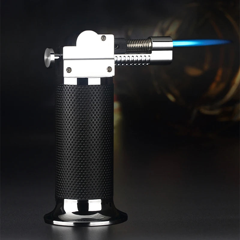 Gas Lighter Windproof BBQ Kitchen Cooking High Capacity Torch Turbine Lighter Spray Gun Jewelry Metal Welding Men's Gifts