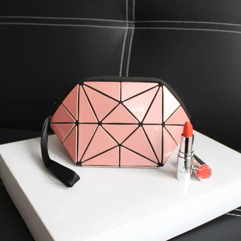 Women's Clutches New Luminous Wallets Clutch Bags Fashion Female Geometric Purses Casual Rhombic Pattern Shell Makeup Handbags