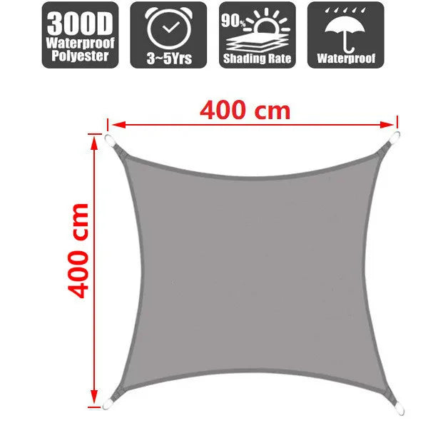 300D awningSummer outdoor waterproof anti-UV shade canvas Oxford cloth sunscreen rain cover garden courtyard awni