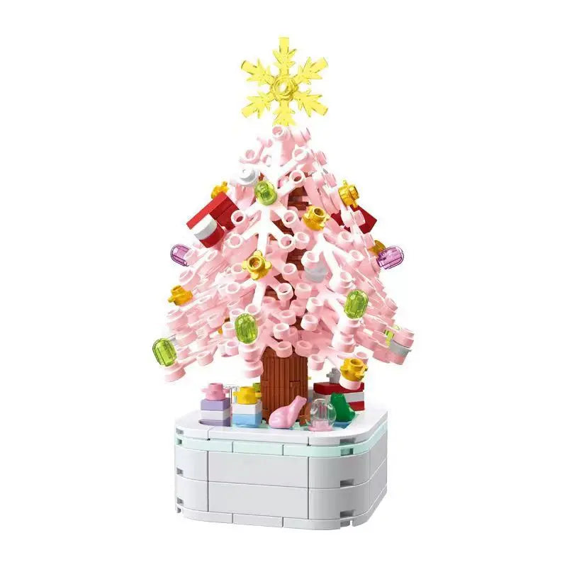 Creative Christmas Tree Building Blocks Set Potted Plant Design Home Decor 211pcs DIY Bricks Toys for children Xmas Gifts