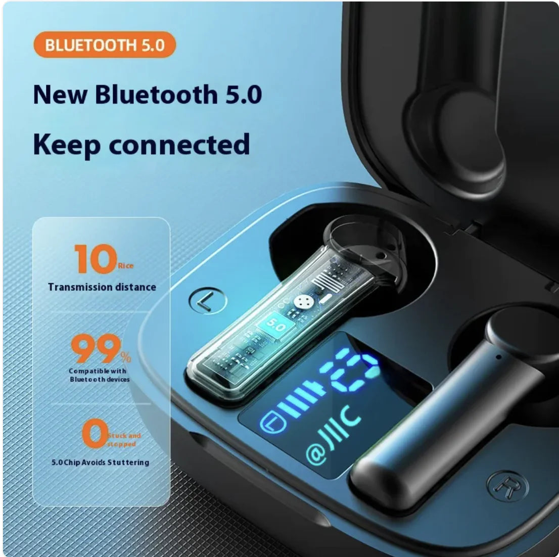 Waterproof Wireless Sports Bluetooth Earbuds