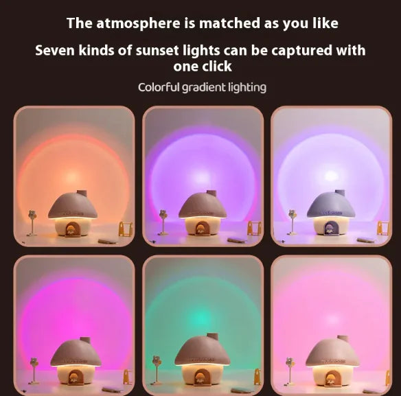 Mushroom House Humidifier Light